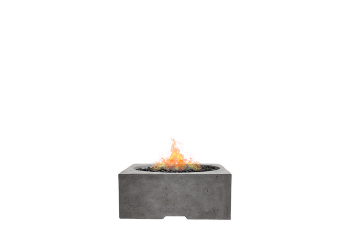 Piazza 39" Square Fire Table – Modern Outdoor Gas Fire Pit (Propane or Natural Gas)