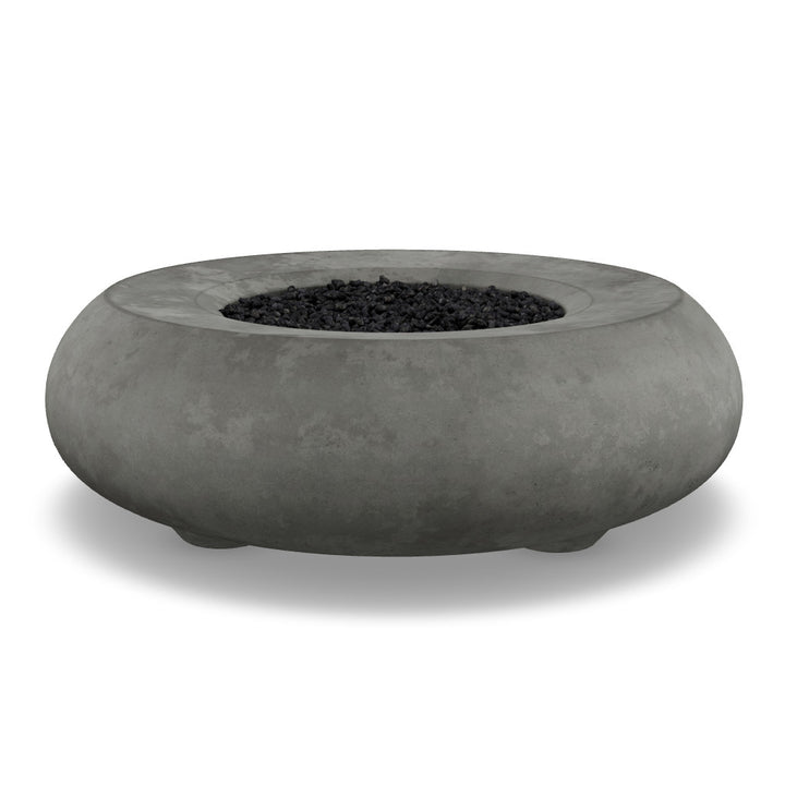 Pietra Fire Bowl – 48" Round Hand-Crafted Concrete Gas Fire Pit (65,000 BTUs, Propane/Natural Gas)