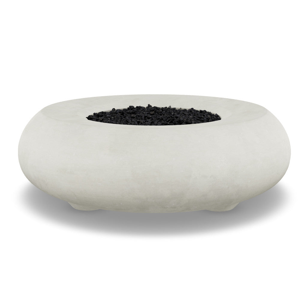 Pietra Fire Bowl – 48" Round Hand-Crafted Concrete Gas Fire Pit (65,000 BTUs, Propane/Natural Gas)