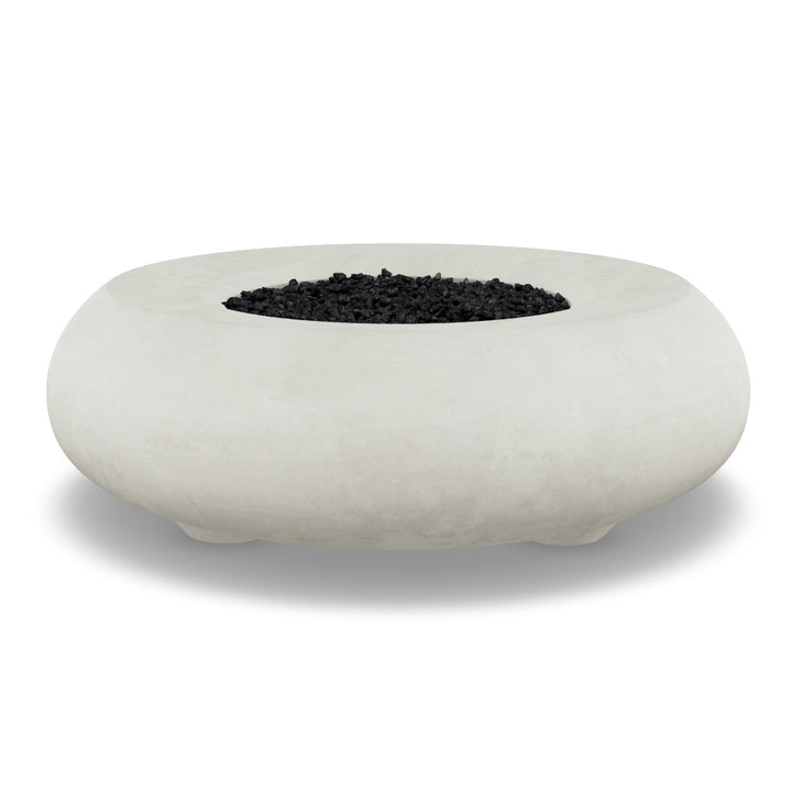 Pietra Fire Bowl – 48" Round Hand-Crafted Concrete Gas Fire Pit (65,000 BTUs, Propane/Natural Gas)