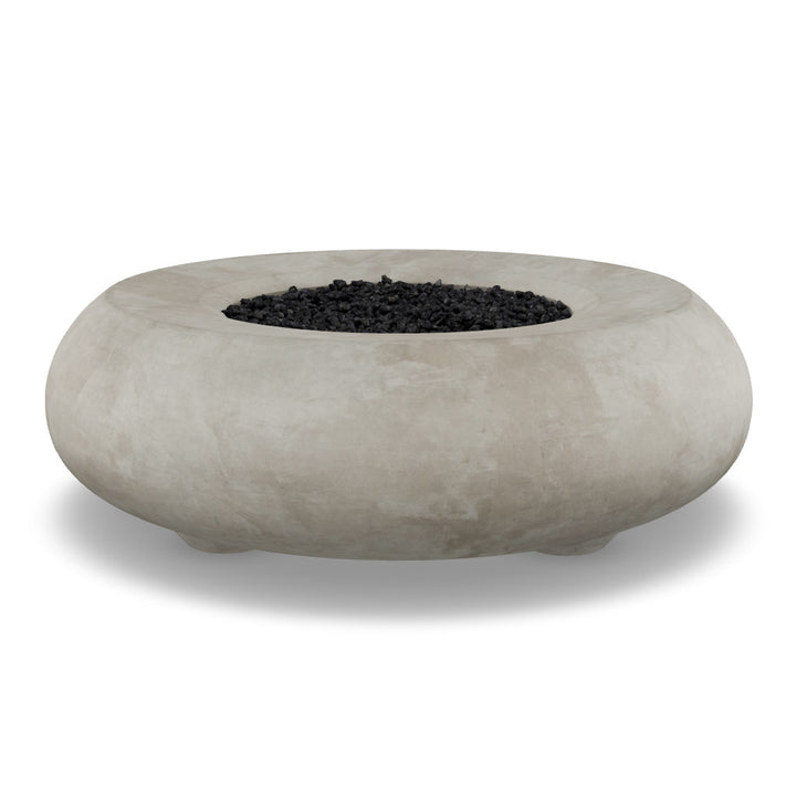 Pietra Fire Bowl – 48" Round Hand-Crafted Concrete Gas Fire Pit (65,000 BTUs, Propane/Natural Gas)