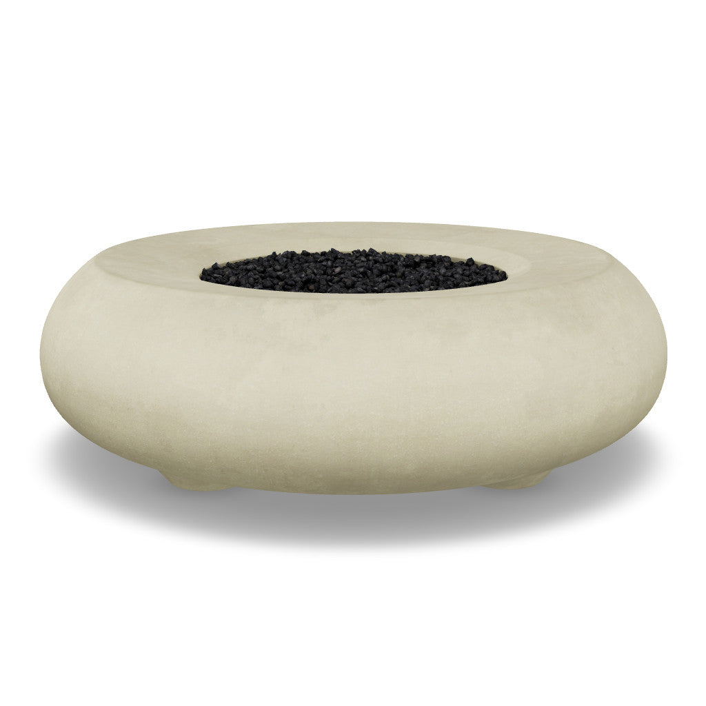 Pietra Fire Bowl – 48" Round Hand-Crafted Concrete Gas Fire Pit (65,000 BTUs, Propane/Natural Gas)
