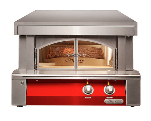 Alfresco - 30" Pizza Oven for Countertop Mount - Carmine Red