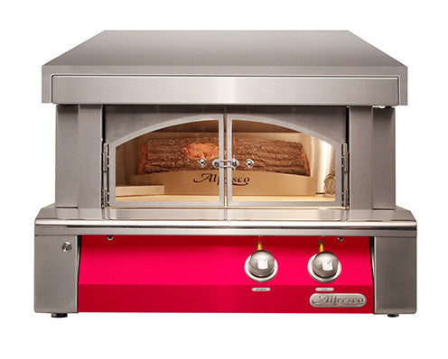 Alfresco - 30" Pizza Oven for Countertop Mount - Raspberry Red