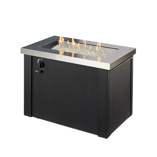 Outdoor Greatroom - Providence Fire Pit Table with Stainless Steel Top