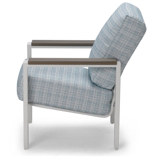 Telescope Casual Larssen Cushion Lounge Chair with Polymer Arm Accents