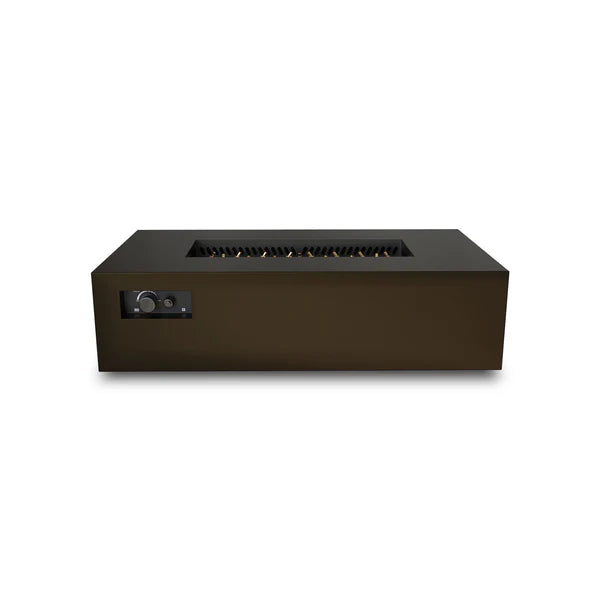 60" Rectangular AON Fire Table with 230,000 BTU CROSSFIRE® Brass Burner