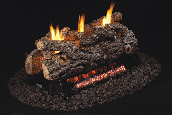 Real Fyre Golden Oak Designer 24" Ventless (See-Through) Gas Log Set