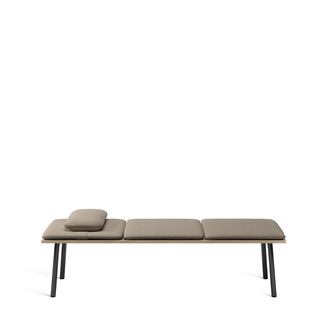 Emeco Black Powder Coated Run Outdoor Daybed by Sam Hecht & Kim Colin