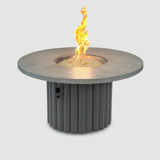 Reverie Round Gas Fire Pit Table 48"