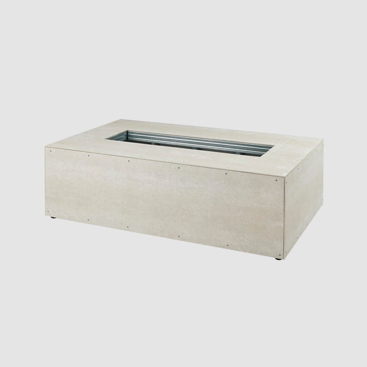 60" Linear Ready-to-Finish Fire Pit Table Base w/Aluminum Top – Manual Ignition (LP or NG)