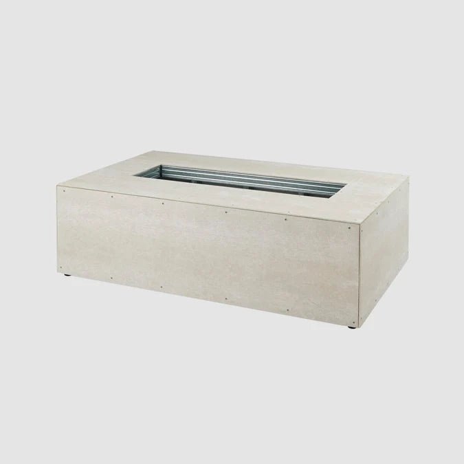 48 Linear Ready-to-Finish Fire Pit Table Base with Aluminum Top