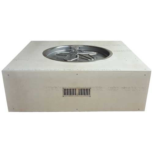 HPC 54" Square Ready-to-Finish Fire Pit Enclosure - Small Tank Series Match Lit or Flame-Sensing Ignition (Standard or Torpedo Burner)