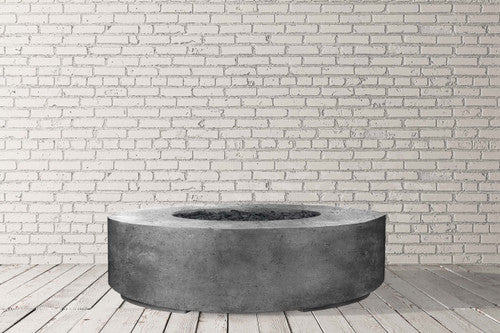 Rotondo 80" Outdoor Gas Fire Bowl Table – Handcrafted Luxury with 125,000 BTUs