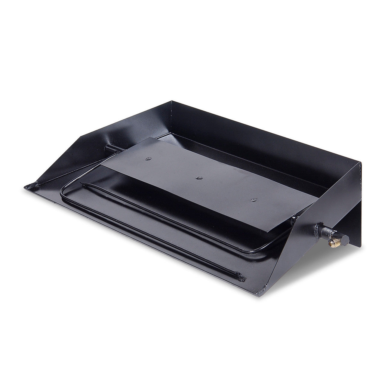 Rasmussen Custom Embers Pan Burner Hearth Kit - Black Painted Steel ...