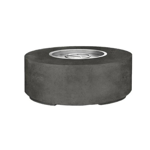 Rotondo 48" Round Fire Bowl Table – Handcrafted Concrete Gas Fire Pit with Wide Rim