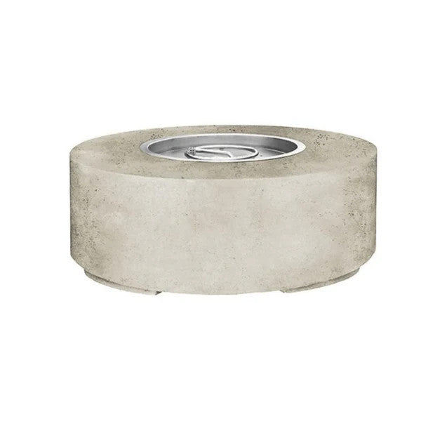 Rotondo 48" Round Fire Bowl Table – Handcrafted Concrete Gas Fire Pit with Wide Rim