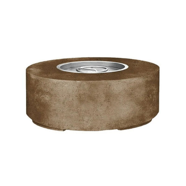 Rotondo 48" Round Fire Bowl Table – Handcrafted Concrete Gas Fire Pit with Wide Rim