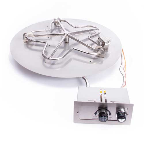 Hearth Products Controls - 24" Round Flat Pan Insert with Penta Burner- ST