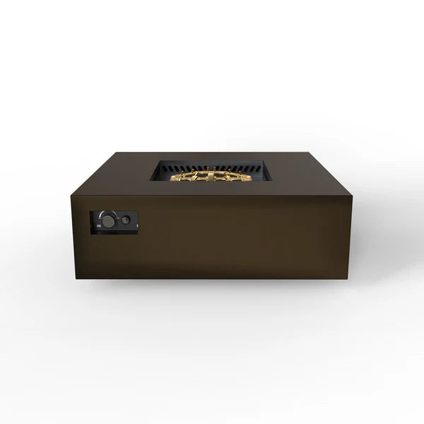 48" Square AON Fire Table with 180,000 BTU CROSSFIRE® Brass Burner