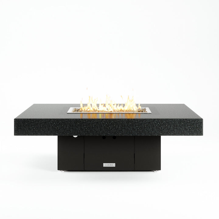 COOKE Santa Barbara Fire Pit Table 52" x 36"x 17" - Black Pearl Granite