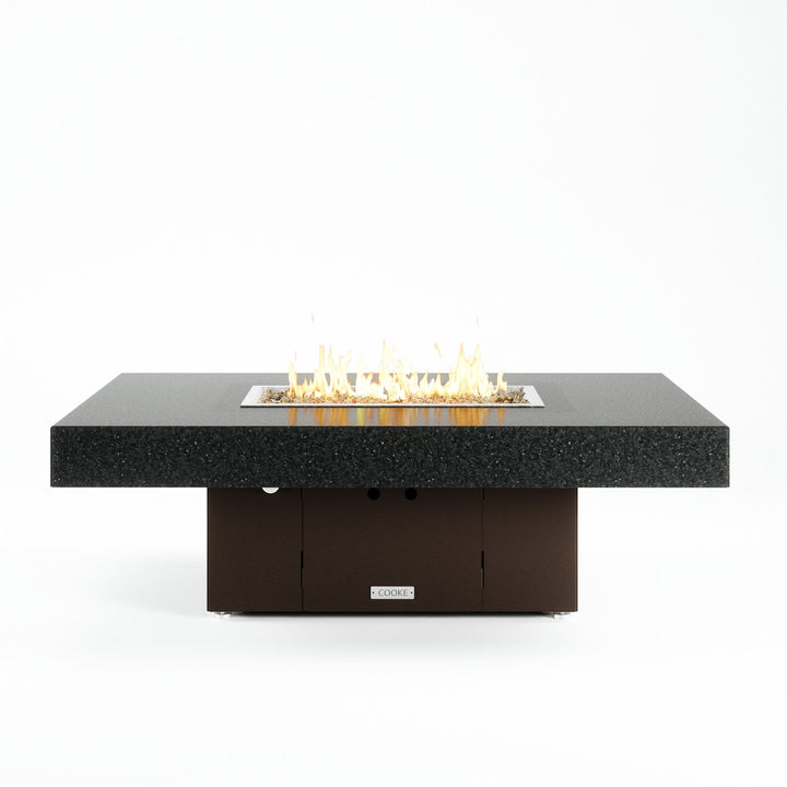 COOKE Santa Barbara Fire Pit Table 52" x 36"x 17" - Black Pearl Granite