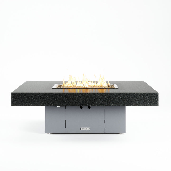 COOKE Santa Barbara Fire Pit Table 52" x 36"x 17" - Black Pearl Granite