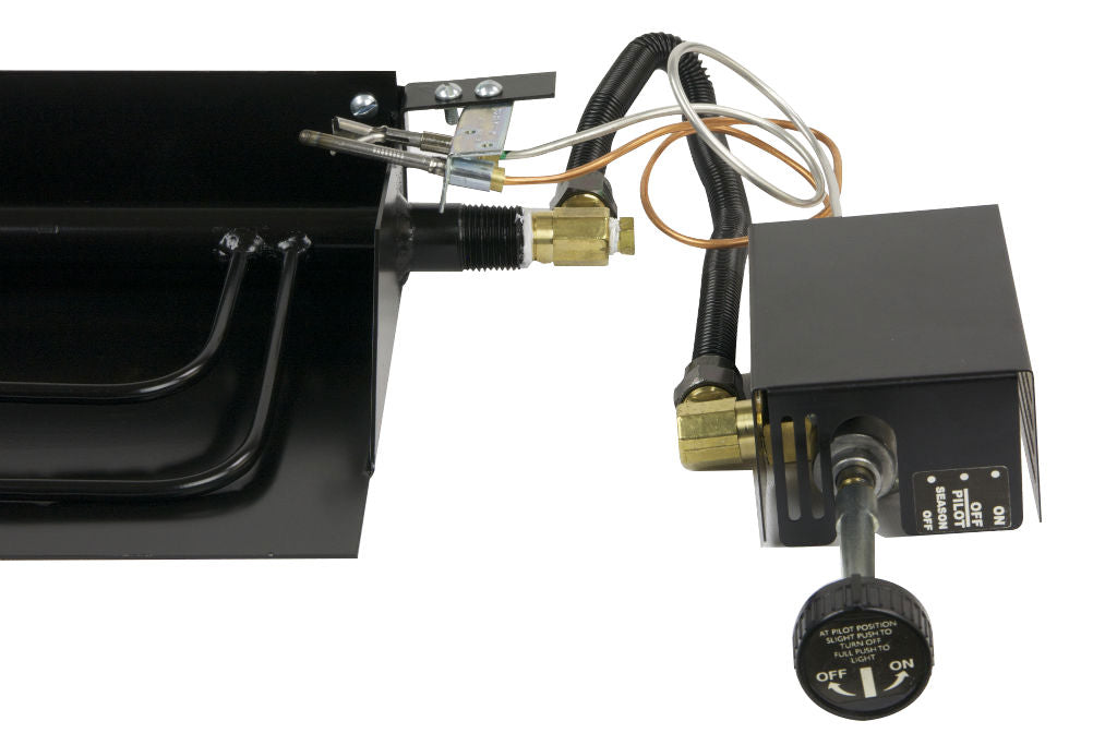 Rasmussen Custom Embers Tapered Pan Burner With Manual Safety Pilot Control