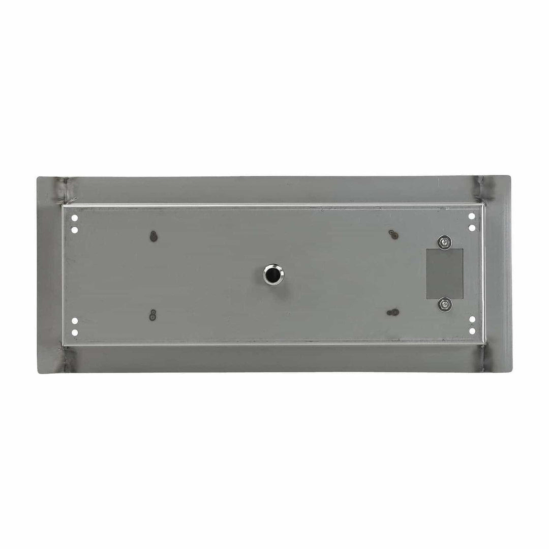 American Fire Glass 18" x 6" Stainless Steel Rectangular Drop-In Fire Pit Pan