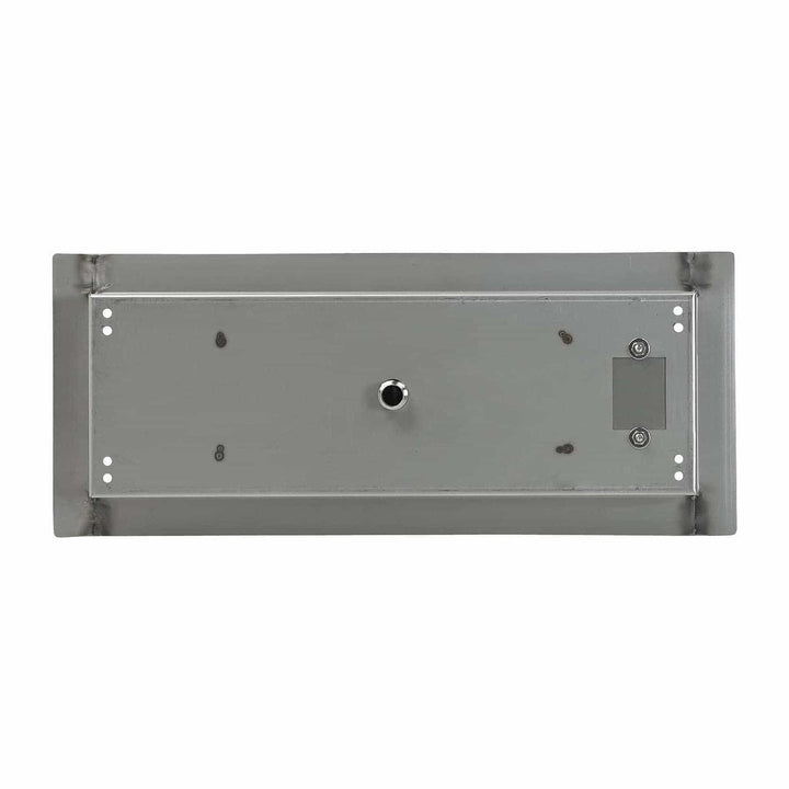 American Fire Glass 18" x 6" Stainless Steel Rectangular Drop-In Fire Pit Pan