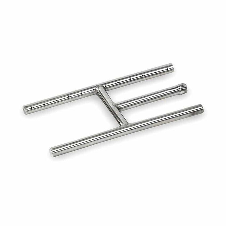 American FireGlass 12"x6" H-Style Stainless Steel Fireplace Burner