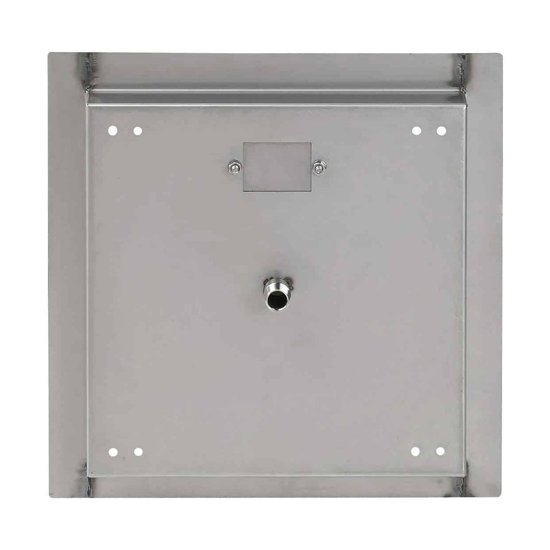 American Fire Glass Stainless Steel Square Drop-in Fire Pit Burner Pan