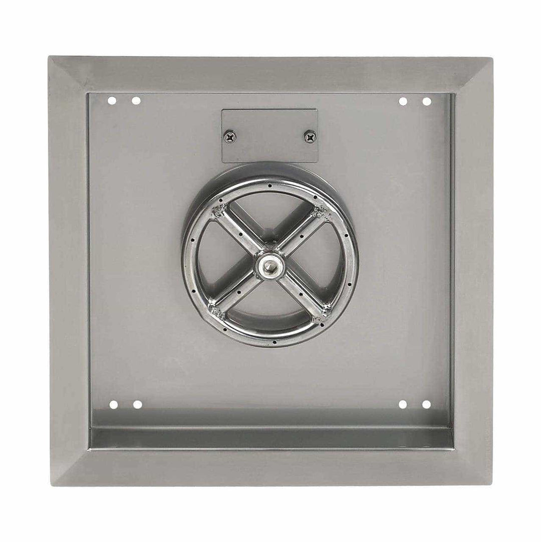 American Fire Glass Stainless Steel Square Drop-in Fire Pit Burner Pan
