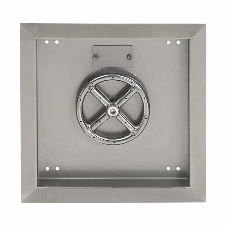 American Fire Glass Stainless Steel Square Drop-in Fire Pit Burner Pan