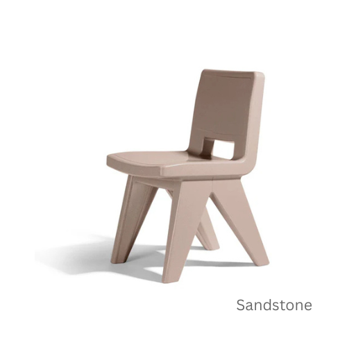 Fresco Dining Chair - Modern Outdoor Dining Chair in Marine-Grade Polyethylene for Patio, Deck & Garden