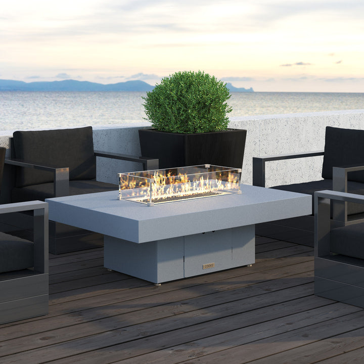 COOKE Santa Barbara Fire Pit Table 52" x 36" x 17"- Stone Top