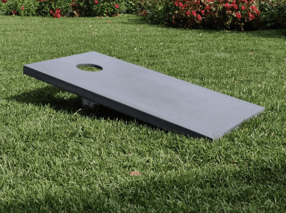 Cantilevered Concrete Cornhole Board Set