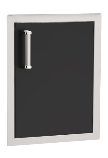 Fire Magic 53924 Echelon Black Flush-Mounted Vertical Single Access Door – Left or Right Hinge, Locking or Non-Locking