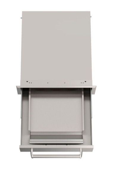 Fire Magic 53811BSC Echelon Black Flush-Mounted Griddle & Utility Drawer with Utensil Bin