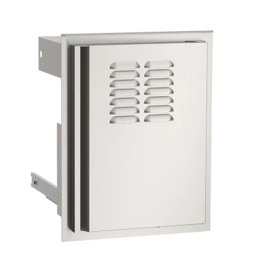 Fire Magic 4-Series Stainless Steel Access Door with Propane Tank Tray & Louvers – Left or Right Hinge