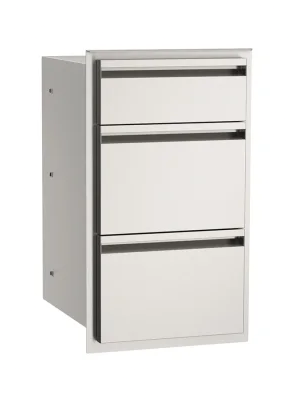 Fire Magic 44803 Stainless Steel Triple Storage Drawer for Outdoor Kitchens