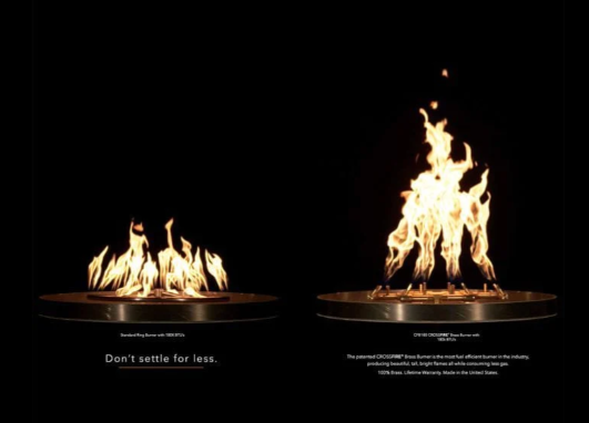 42" Octagonal Ready-to-Finish Round Fire Pit Kit 18" H with 13" Brass Burner
