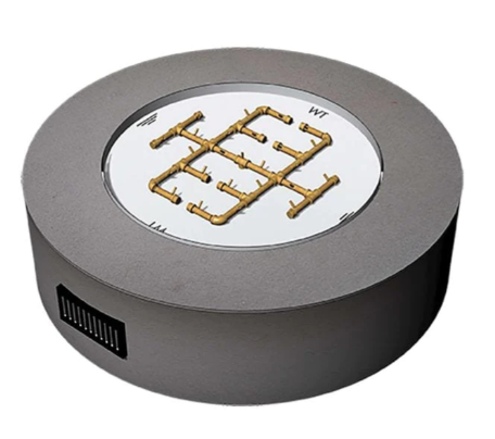 72" Round Ready-to-Finish Fire Pit Kit with CFB350 Brass Burner