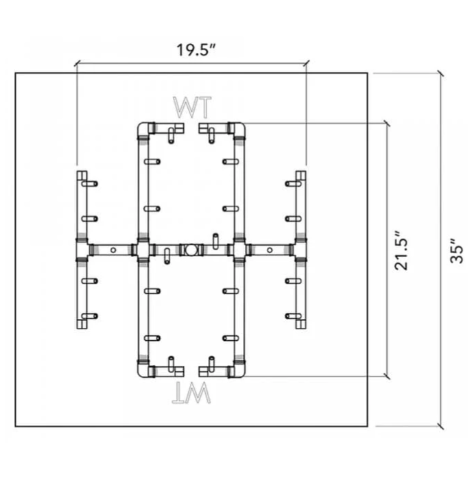 35" - 38" Square Opening - UPK240S35NG  |  UPK240S35LP