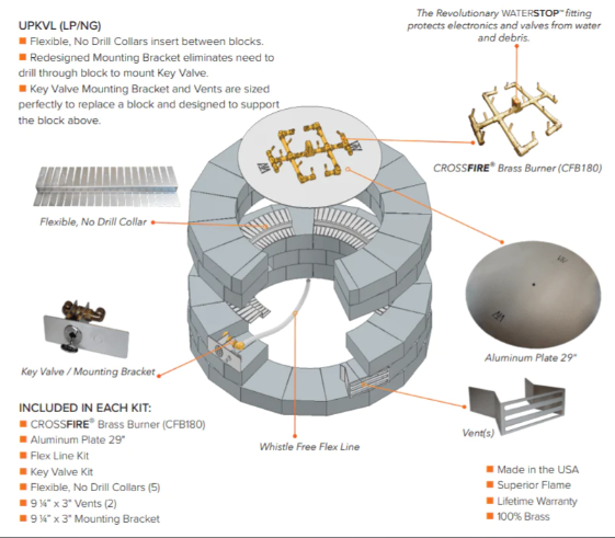 Valencia Paver Kit - UPKVLNG  |  UPKVLLP