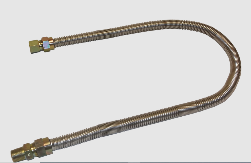 36" Gas Flex Line – 1/2" Diameter Flexible Hose for Fire Pits