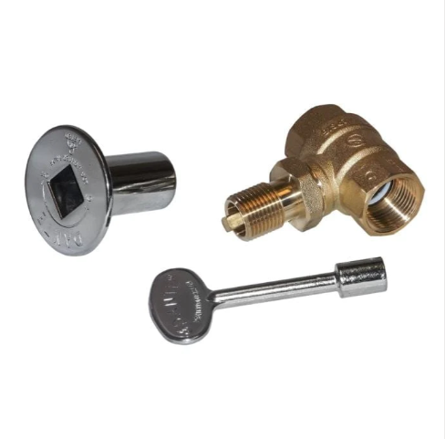 3/4" Fire Pit Key Valve Kit with 3" Key – Gas Shut Off Valve