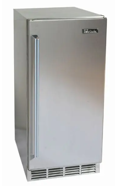 Perlick Signature Series 15-Inch Left-Hinge Outdoor Undercounted Wine Reserve - Panel Ready Solid Door - HP15WO-4-2L