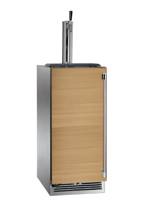 Perlick Signature Series 15" Panel Ready Left-Hinge Single Faucet Outdoor Beverage Dispenser - HP15TO-4-2L-1