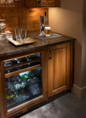 Perlick Signature Series 15" Panel Ready Left-Hinge Single Faucet Outdoor Beverage Dispenser - HP15TO-4-2L-1